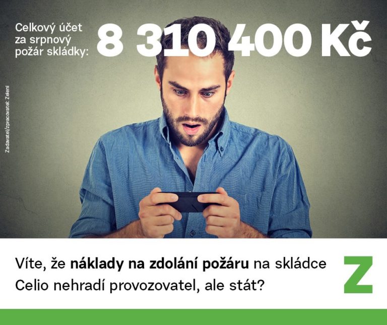 Srpnový požár na skládce Celio stál daňové poplatníky přes osm miliónů, podáváme trestní oznámení